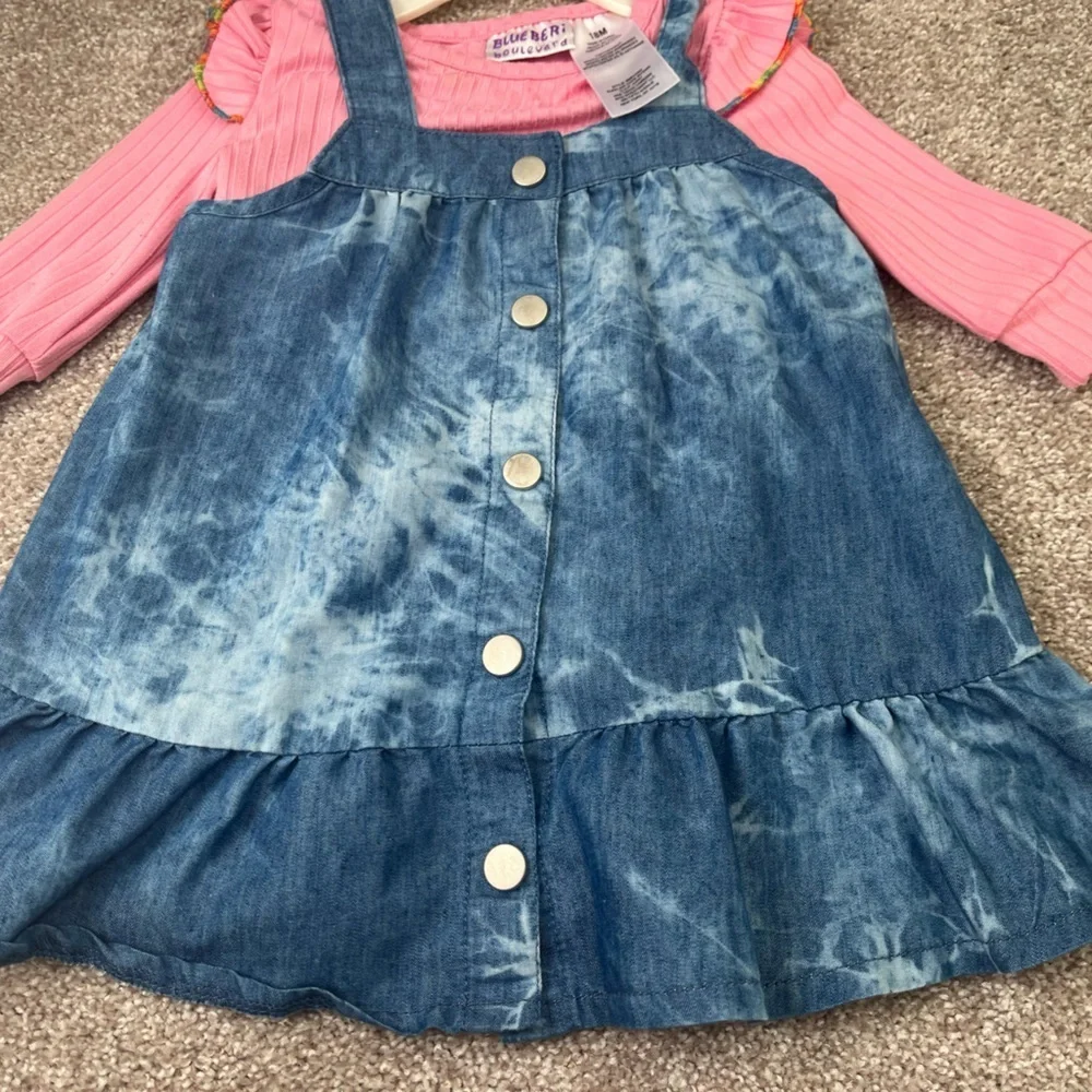 Blueberi Boulevard Tie Dye Denim Dress. Size: 18M. Great condition. Toddler